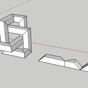 Noeud de trèfle cubique, cubic trefoil Knot - Le Plan