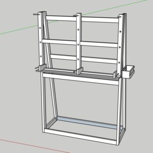 Presse à panneau murale sur roulette - Le Plan